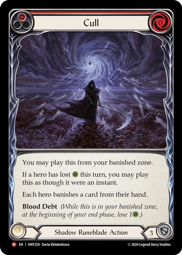 Cull [HNT259] (The Hunted)  Rainbow Foil - Evolution TCG