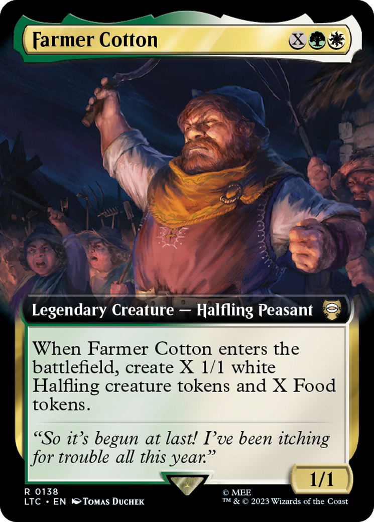 Farmer Cotton (Extended Art) [The Lord of the Rings: Tales of Middle-Earth Commander] - Evolution TCG