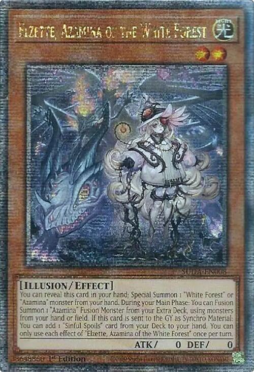 Elzette, Azamina of the White Forest (Quarter Century Secret Rare) [SUDA-EN008] Quarter Century Secret Rare - Evolution TCG
