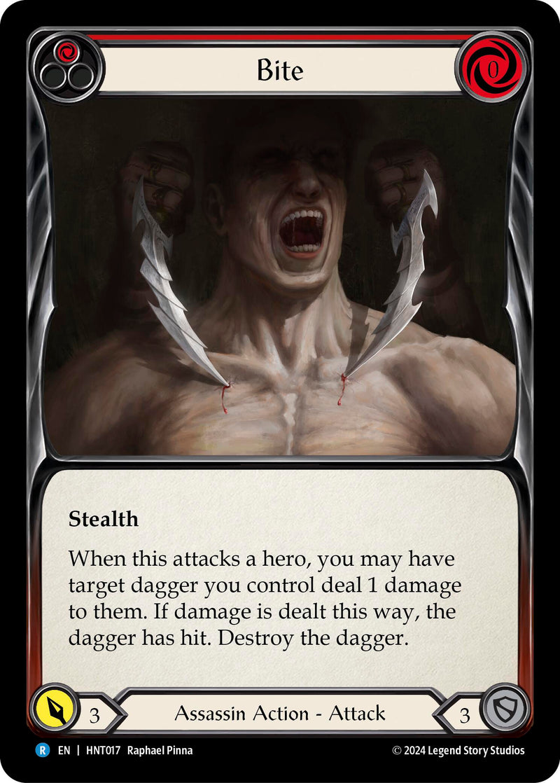 Bite (Red) [HNT017] (The Hunted) - Evolution TCG