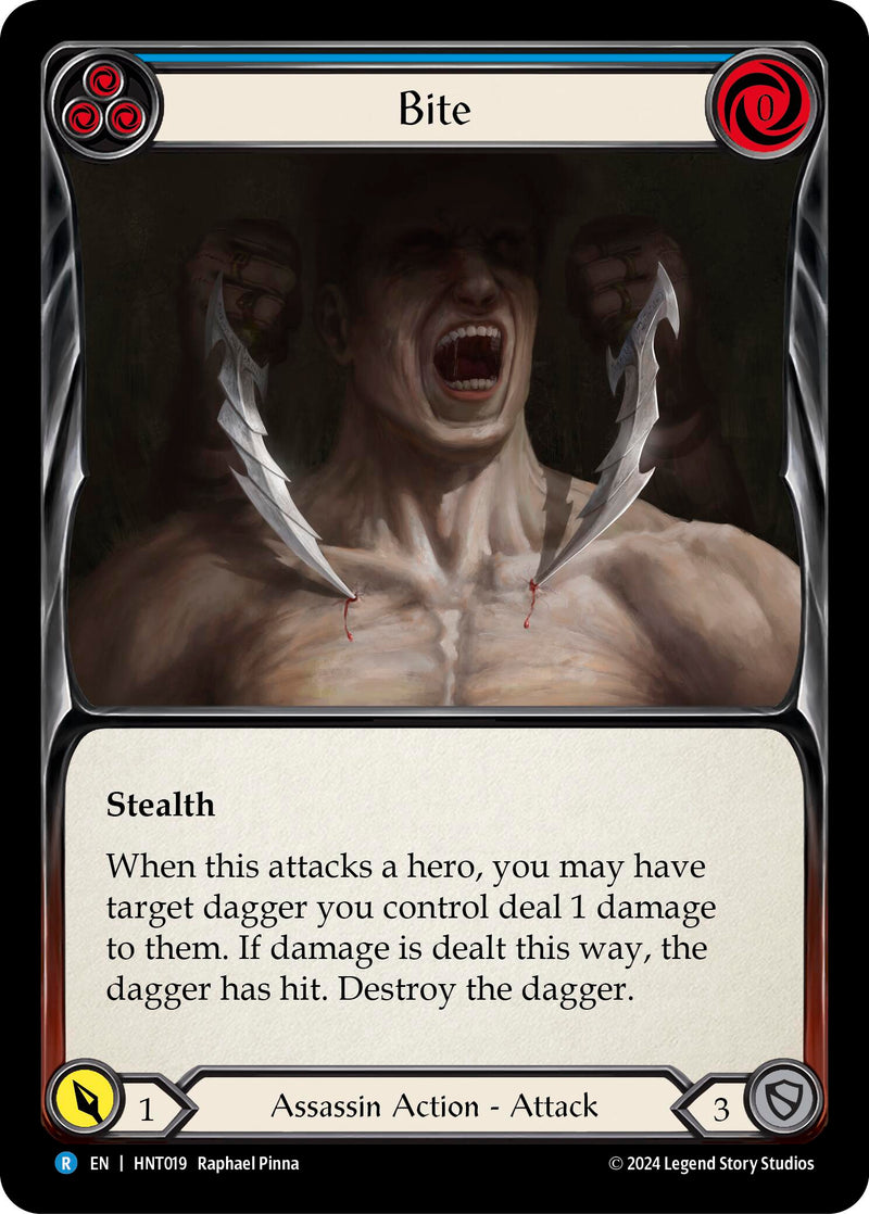 Bite (Blue) [HNT019] (The Hunted) - Evolution TCG