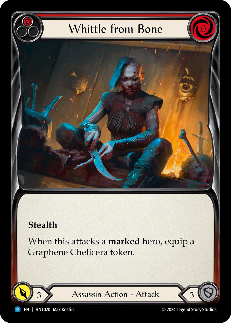 Whittle from Bone (Red) [HNT020] (The Hunted) - Evolution TCG