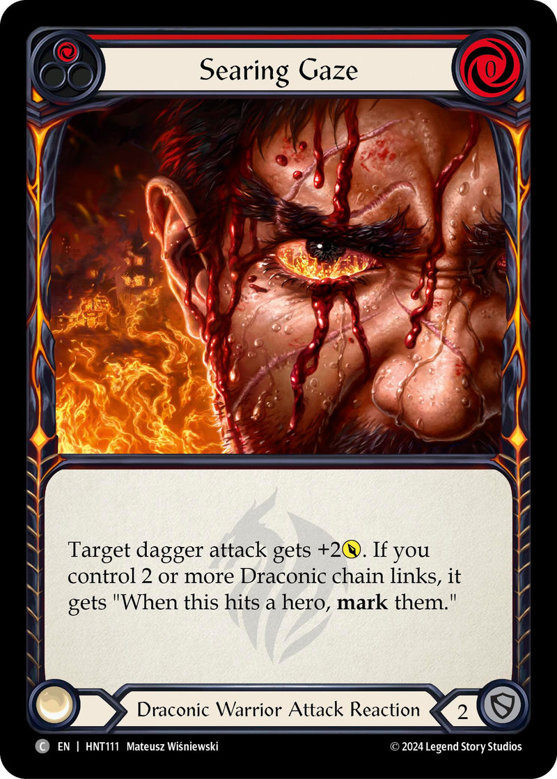 Searing Gaze (Red) [HNT111] (The Hunted) - Evolution TCG
