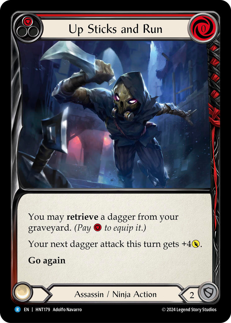 Up Sticks and Run (Red) [HNT179] (The Hunted) - Evolution TCG