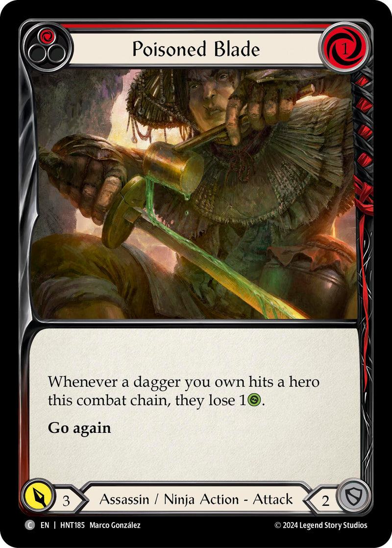 Poisoned Blade (Red) [HNT185] (The Hunted) - Evolution TCG