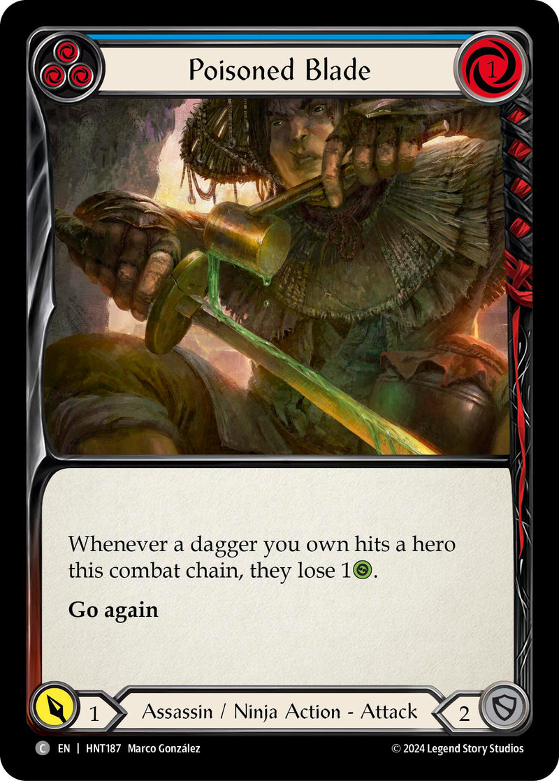 Poisoned Blade (Blue) [HNT187] (The Hunted) - Evolution TCG