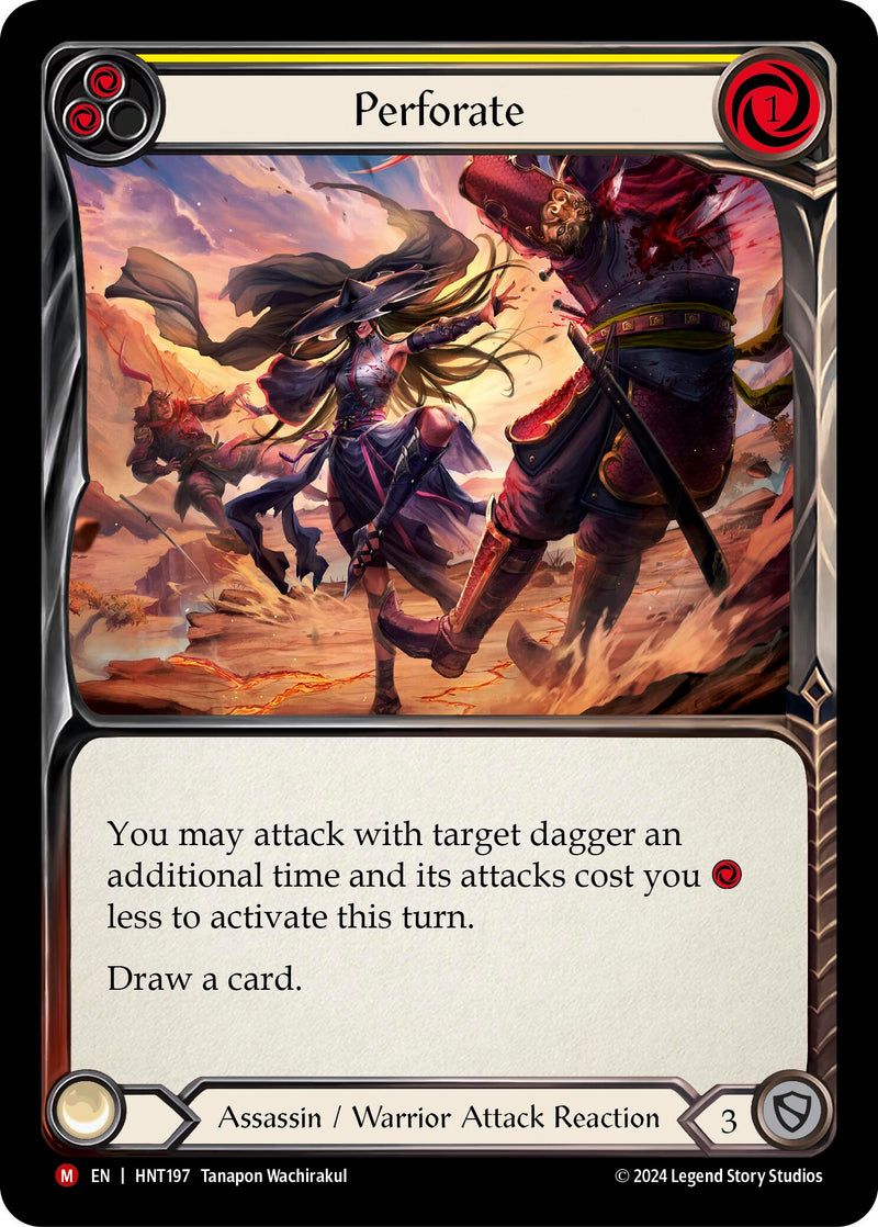 Perforate [HNT197] (The Hunted)  Rainbow Foil - Evolution TCG