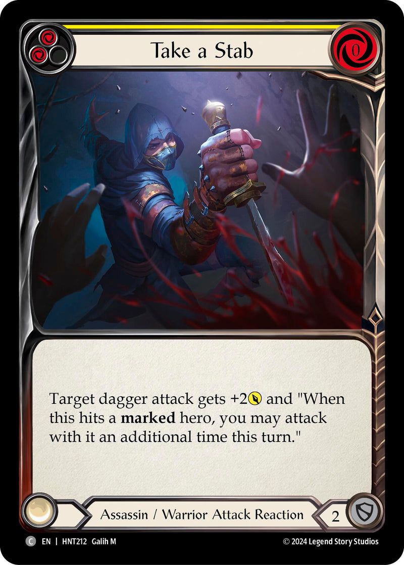Take a Stab (Yellow) [HNT212] (The Hunted) - Evolution TCG
