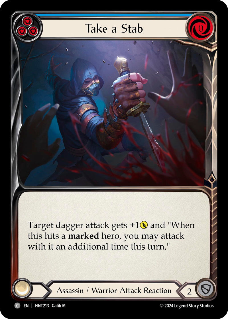 Take a Stab (Blue) [HNT213] (The Hunted) - Evolution TCG
