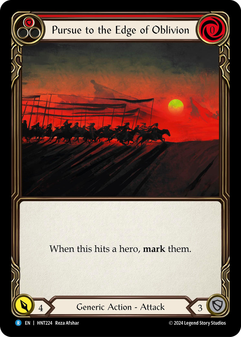 Pursue to the Edge of Oblivion (Red) [HNT224] (The Hunted) - Evolution TCG