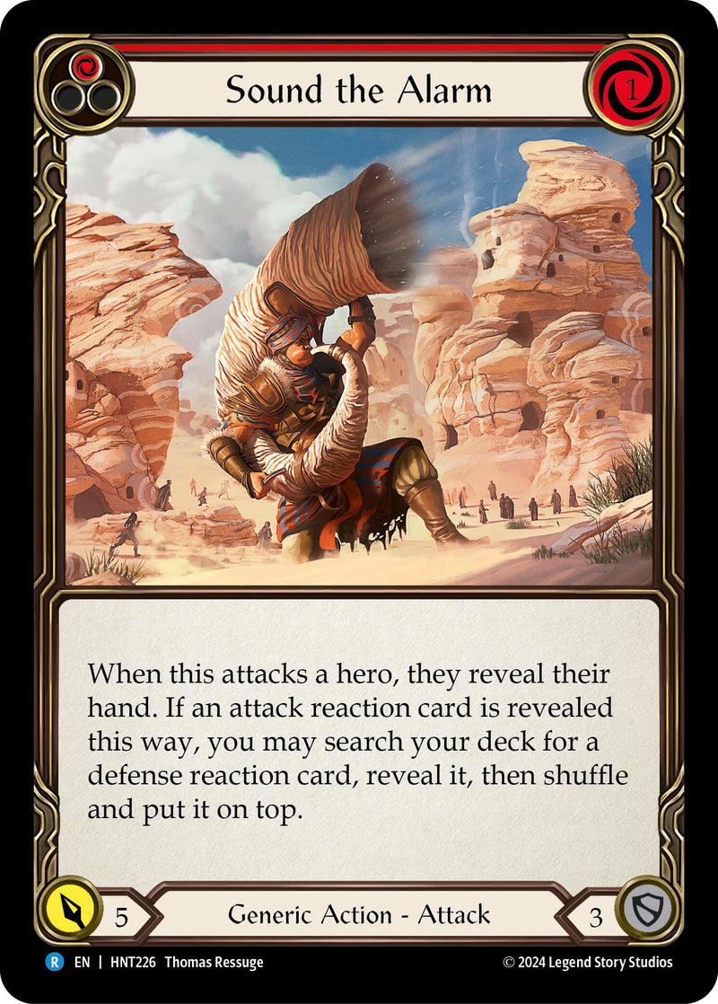 Sound the Alarm (Red) [HNT226] (The Hunted) - Evolution TCG