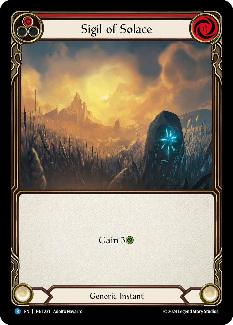 Sigil of Solace (Red) [HNT231] (The Hunted) - Evolution TCG