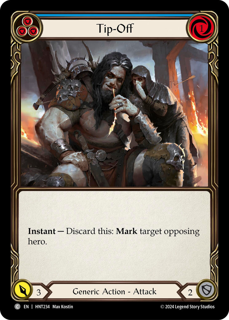 Tip-Off (Blue) [HNT234] (The Hunted) - Evolution TCG