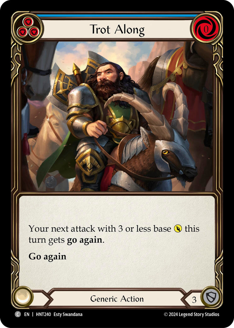 Trot Along (Blue) [HNT240] (The Hunted) - Evolution TCG