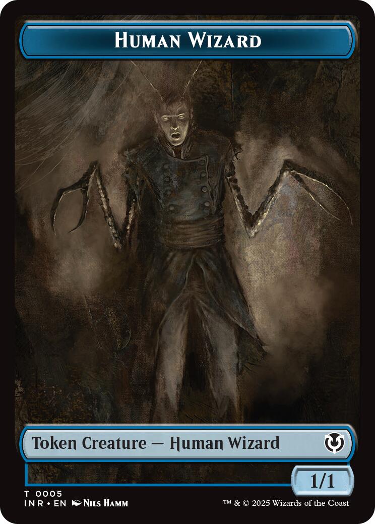 Human Wizard // Emblem - Jace, Unraveler of Secrets Double-Sided Token [Innistrad Remastered Tokens] - Evolution TCG