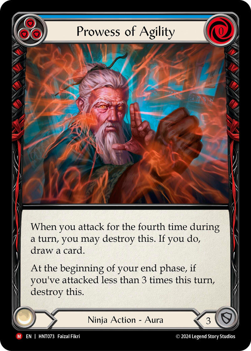 Prowess of Agility [HNT073] (The Hunted)  Rainbow Foil - Evolution TCG