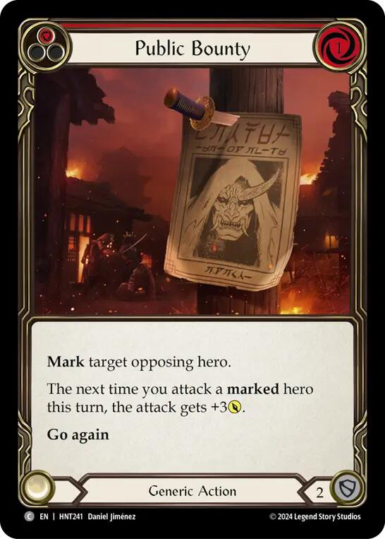 Public Bounty (Red) [HNT241] (The Hunted) - Evolution TCG
