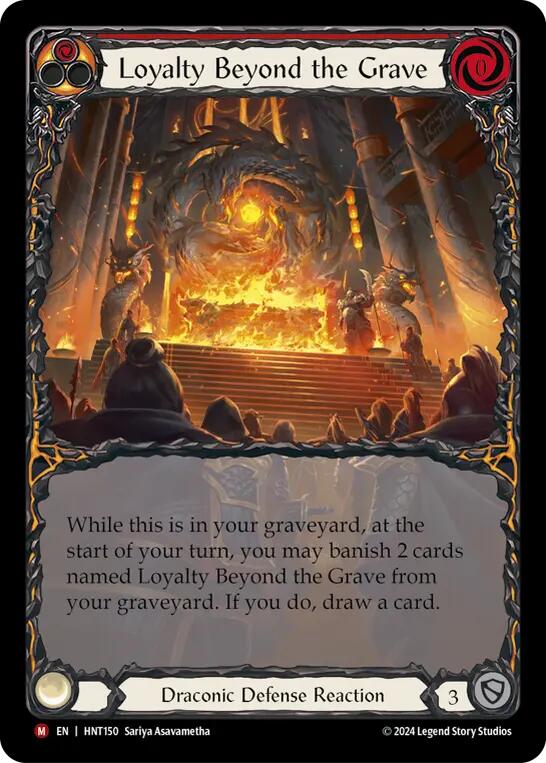 Loyalty Beyond the Grave (Extended Art) [HNT150] (The Hunted)  Rainbow Foil - Evolution TCG