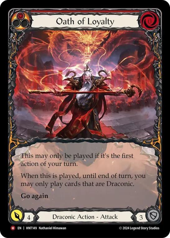 Oath of Loyalty (Extended Art) [HNT149] (The Hunted)  Rainbow Foil - Evolution TCG