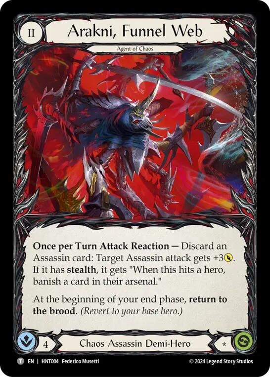Arakni, Black Widow // Arakni, Funnel Web [HNT003//HNT004] (The Hunted) - Evolution TCG