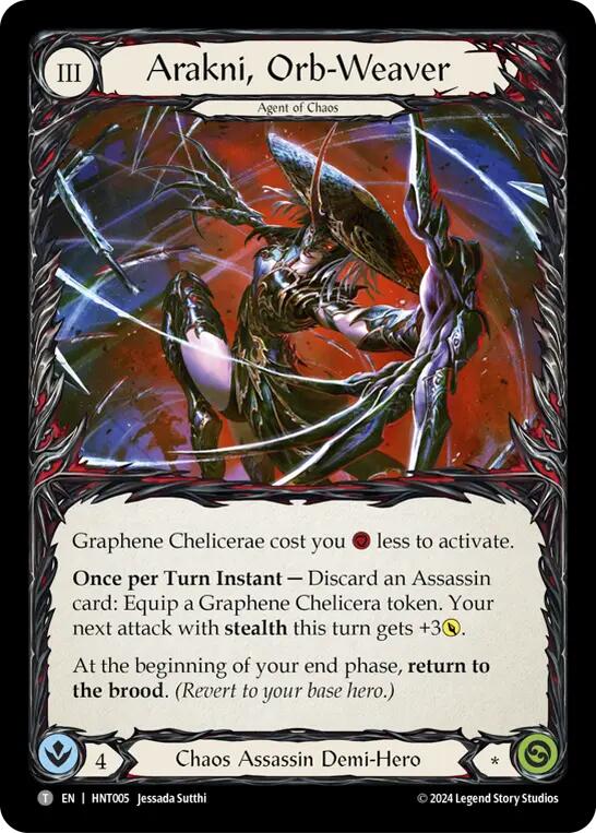 Arakni, Orb-Weaver // Arakni, Redback [HNT005//HNT006] (The Hunted) - Evolution TCG
