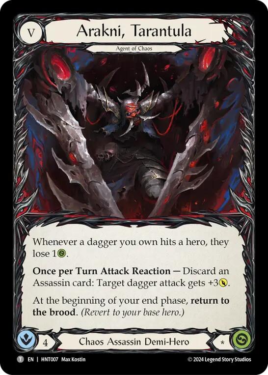 Arakni, Tarantula // Arakni, Trap-Door [HNT007//HNT008] (The Hunted) - Evolution TCG