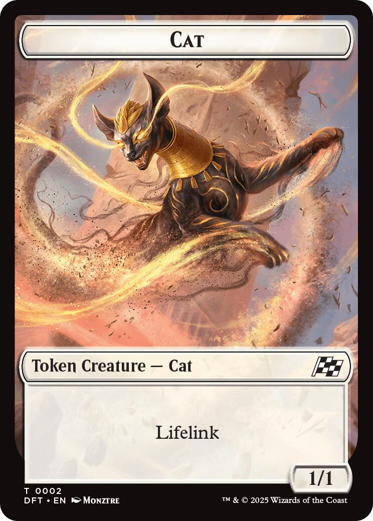 Cat // Thopter (0010) Double-Sided Token [Aetherdrift Tokens] - Evolution TCG