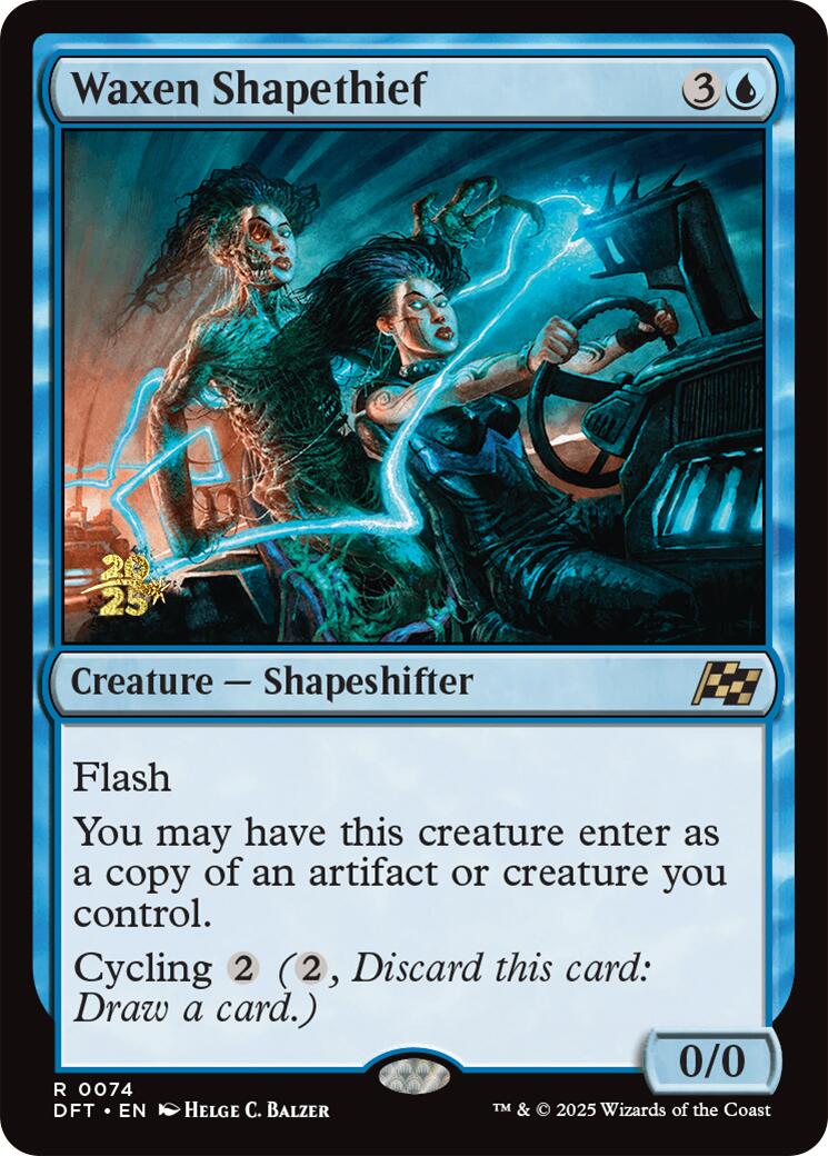 Waxen Shapethief [Aetherdrift Prerelease Promos] - Evolution TCG