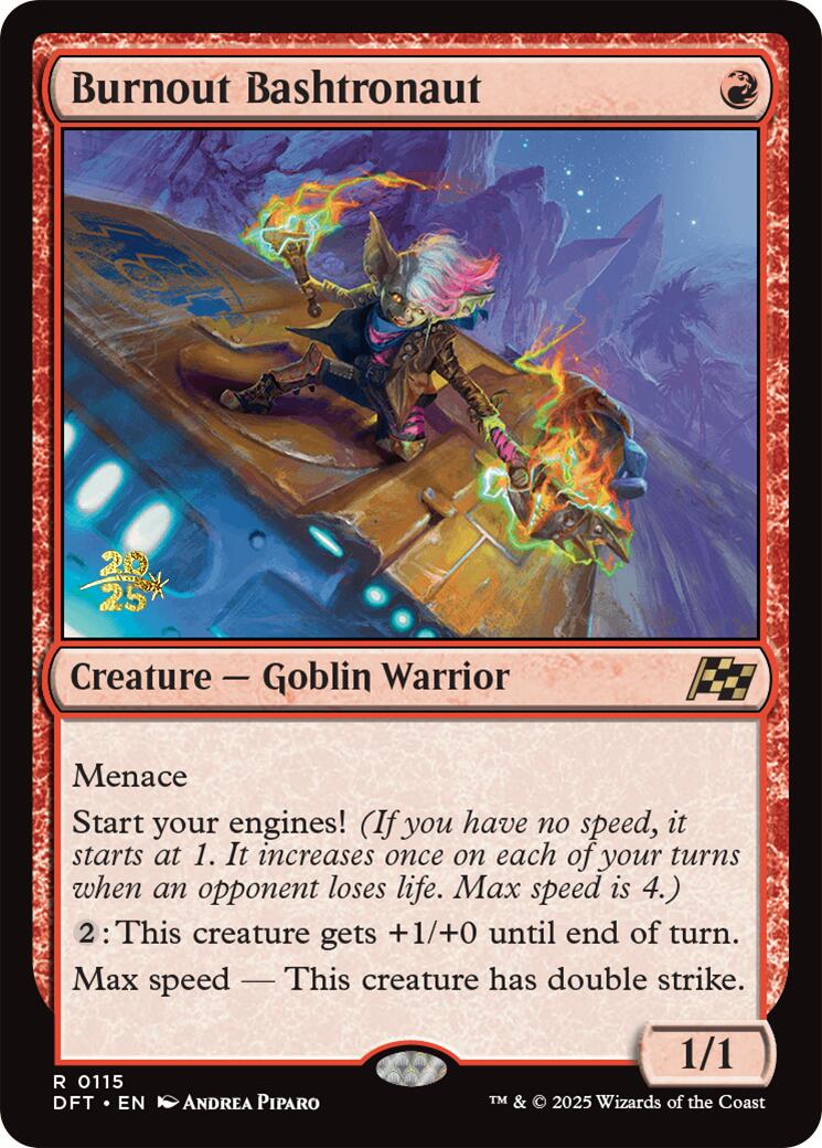 Burnout Bashtronaut [Aetherdrift Prerelease Promos] - Evolution TCG