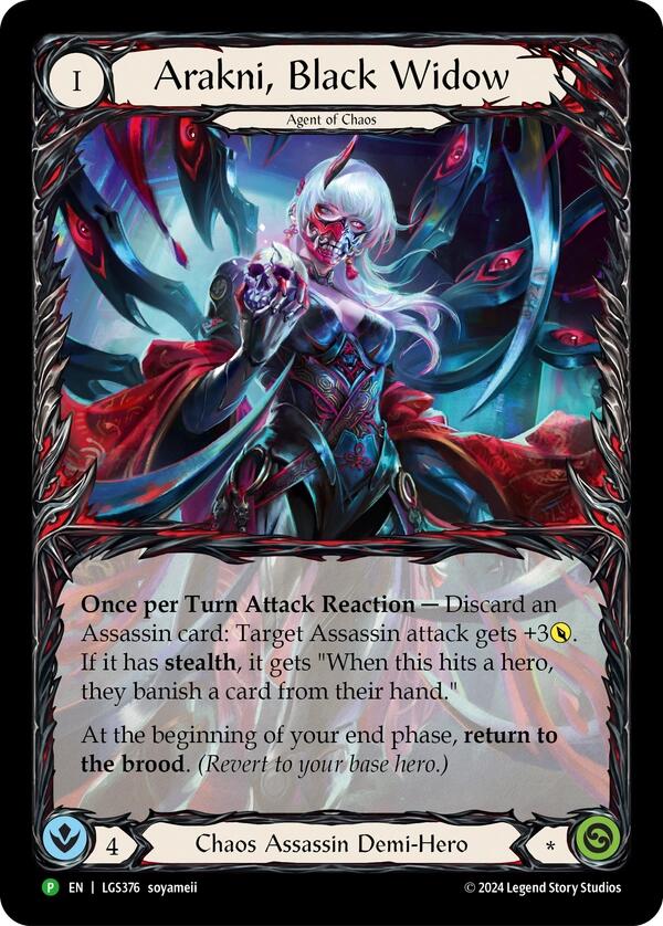 Arakni, Black Widow (Extended Art) [LGS376] (Promo)  Rainbow Foil - Evolution TCG