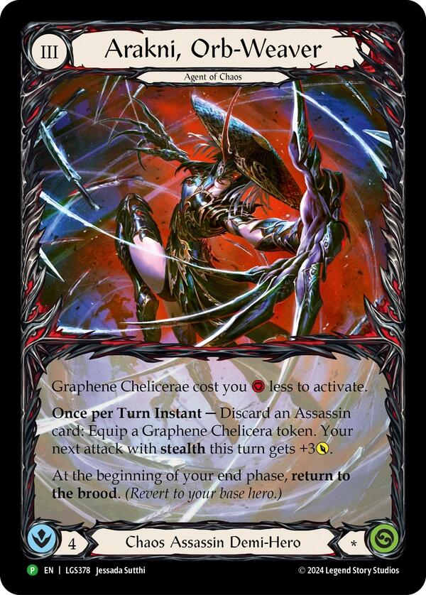 Arakni, Orb-Weaver (Extended Art) [LGS378] (Promo)  Rainbow Foil - Evolution TCG