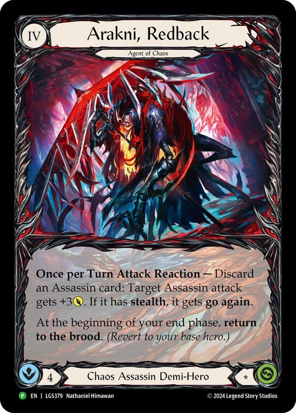 Arakni, Redback (Extended Art) [LGS379] (Promo)  Rainbow Foil - Evolution TCG