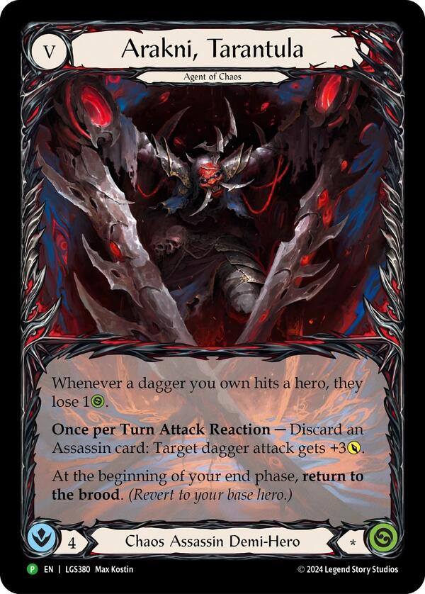 Arakni, Tarantula (Extended Art) [LGS380] (Promo)  Rainbow Foil - Evolution TCG