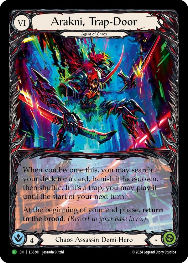 Arakni, Trap-Door (Extended Art) [LGS381] (Promo)  Rainbow Foil - Evolution TCG