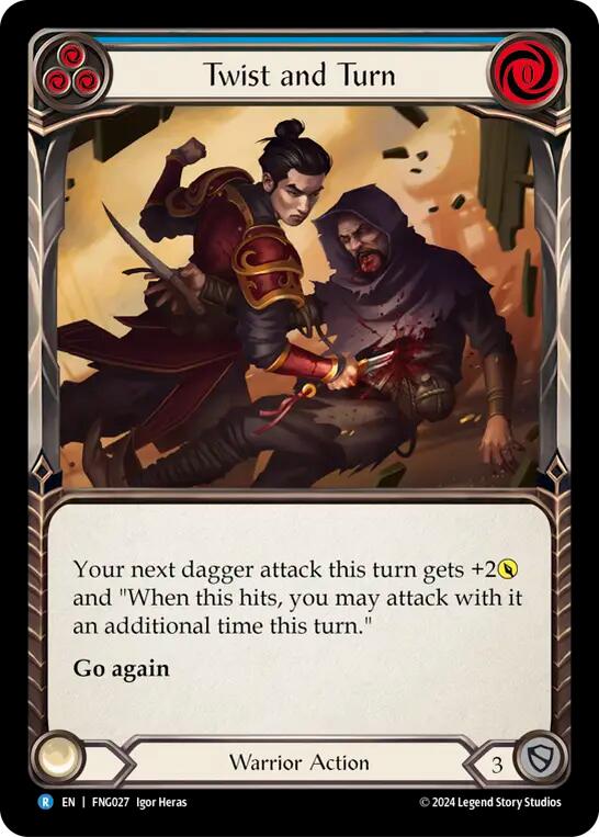 Twist and Turn (Blue) [FNG027] (The Hunted Fang Blitz Deck) - Evolution TCG