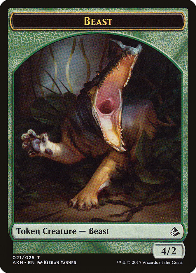 Beast Token [Amonkhet Tokens] - Evolution TCG
