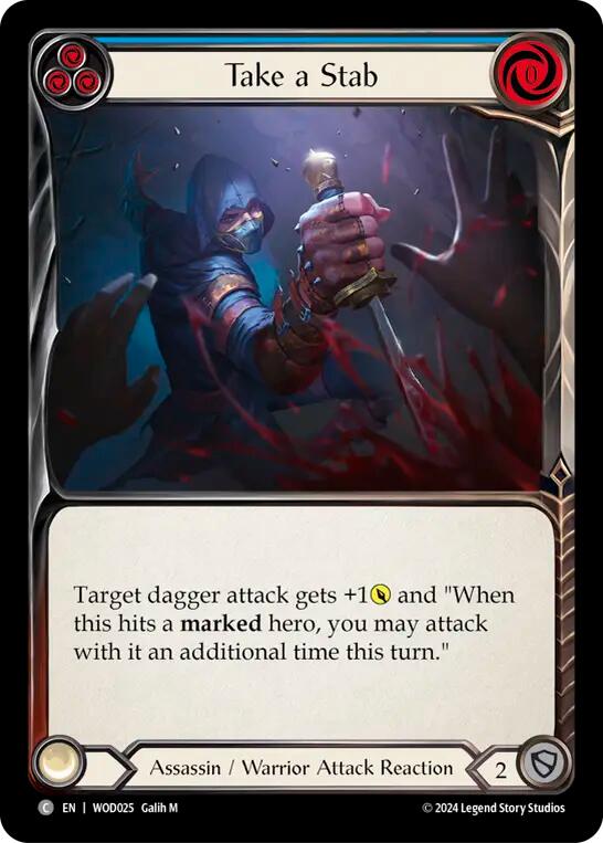 Take a Stab (Blue) [WOD025] (The Hunted Arakni, Web of Deceit Blitz Deck) - Evolution TCG