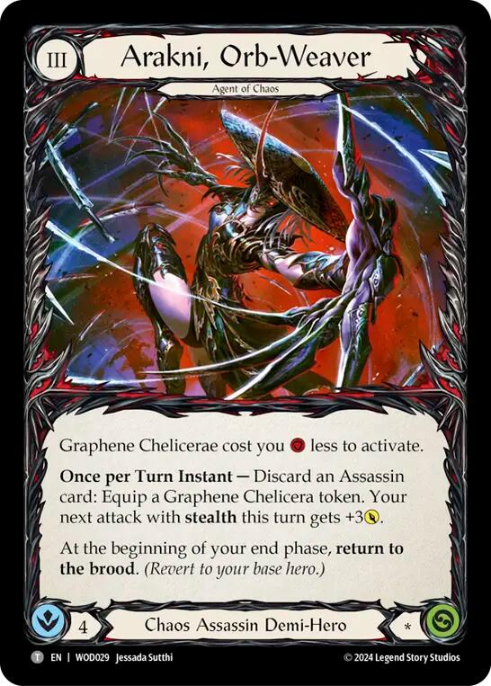 Arakni, Orb-Weaver [WOD029//WOD030] (The Hunted Arakni, Web of Deceit Blitz Deck) - Evolution TCG