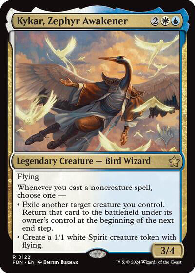 Kykar, Zephyr Awakener (Promo Pack) [Foundations Promos] - Evolution TCG