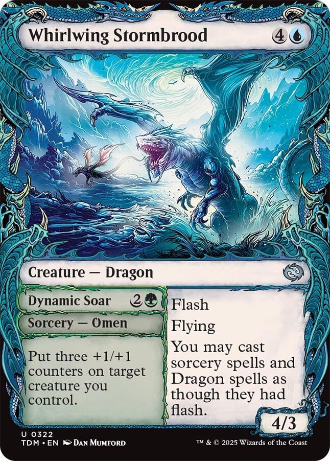 Whirlwing Stormbrood (Showcase) [Tarkir: Dragonstorm] - Evolution TCG