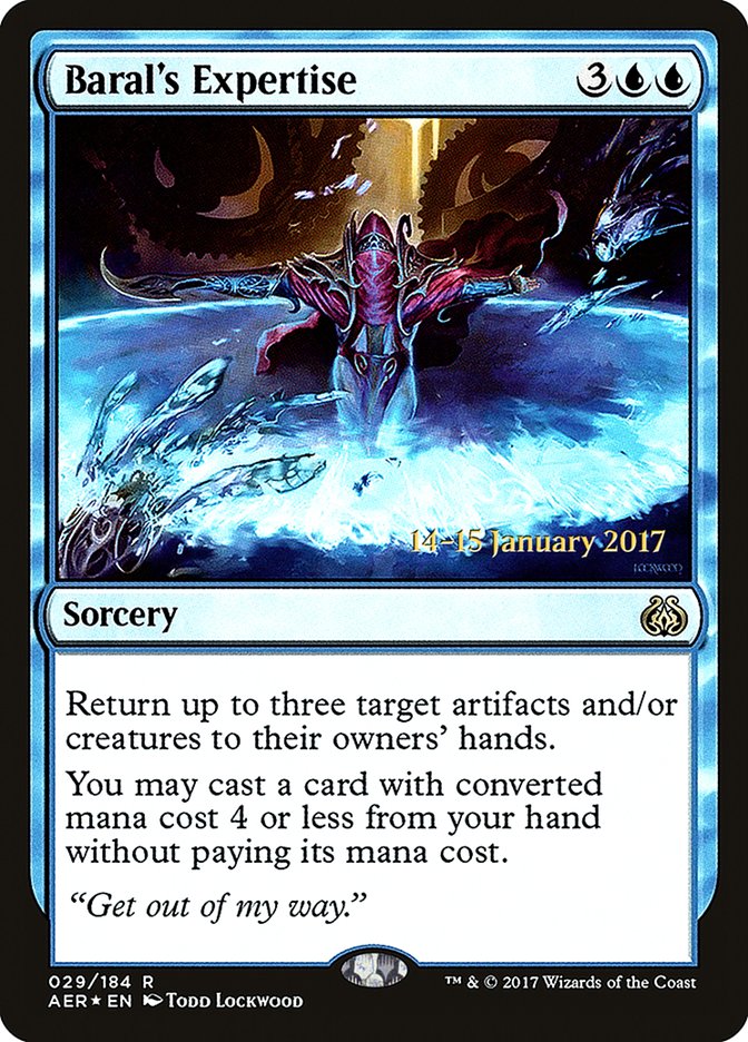 Baral's Expertise [Aether Revolt Prerelease Promos] - Evolution TCG