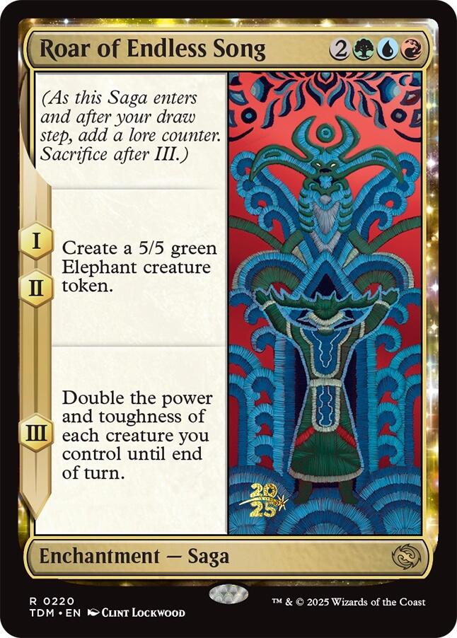 Roar of Endless Song [Tarkir: Dragonstorm Prerelease Promos] - Evolution TCG