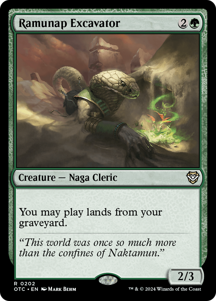 Ramunap Excavator [Outlaws of Thunder Junction Commander] - Evolution TCG