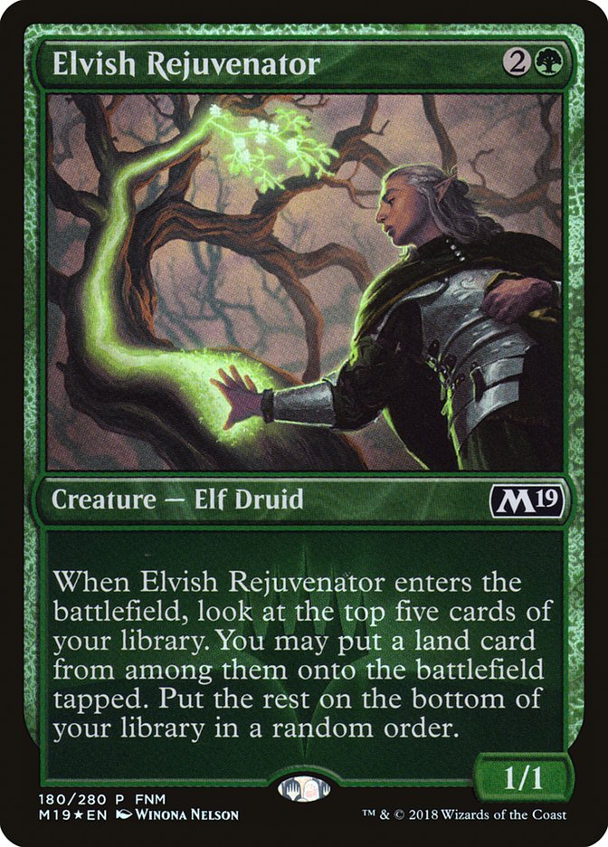 Elvish Rejuvenator (FNM) [Core Set 2019 Promos] - Evolution TCG