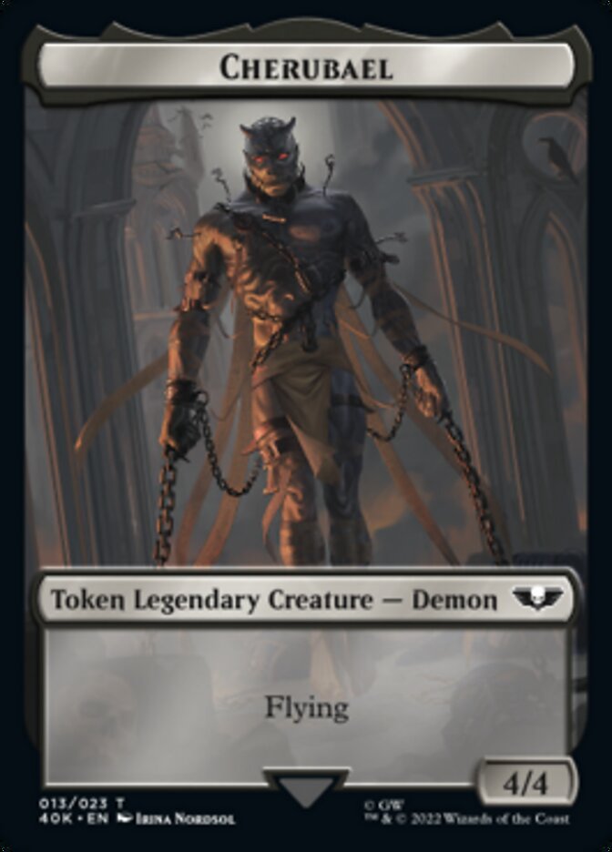 Astartes Warrior (001) // Cherubael Double-Sided Token [Warhammer 40,000 Tokens] - Evolution TCG