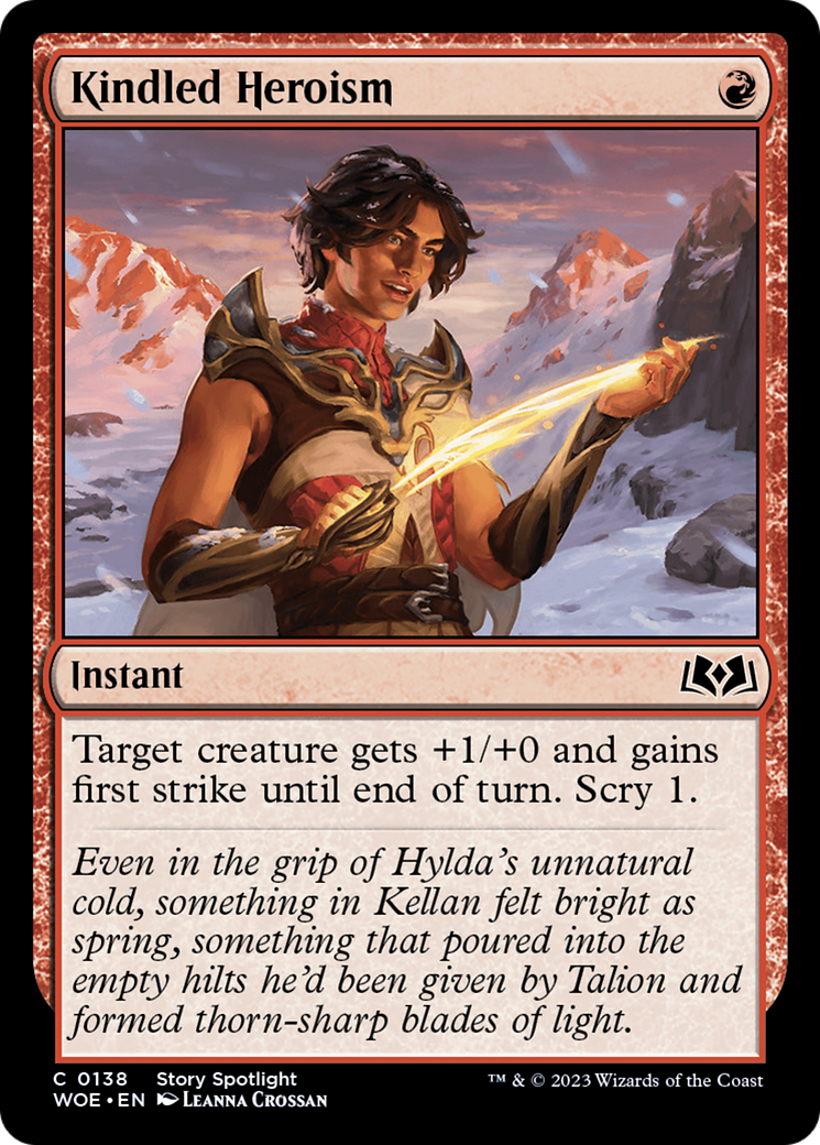 Kindled Heroism [Wilds of Eldraine] - Evolution TCG
