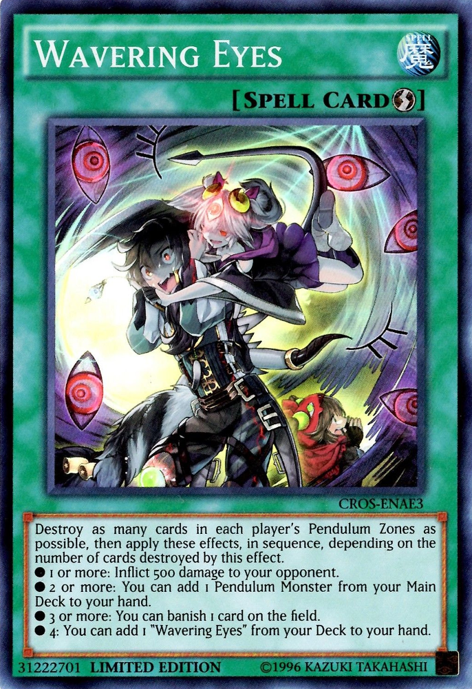 Wavering Eyes [CROS-ENAE3] Super Rare - Evolution TCG