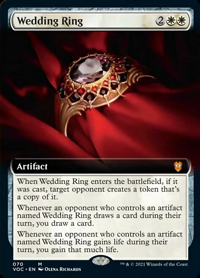 Wedding Ring (Extended Art) [Innistrad: Crimson Vow Commander] - Evolution TCG
