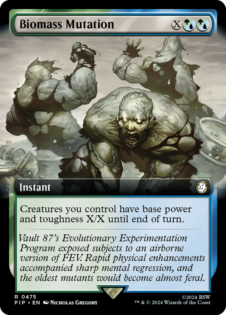 Biomass Mutation (Extended Art) [Fallout] - Evolution TCG