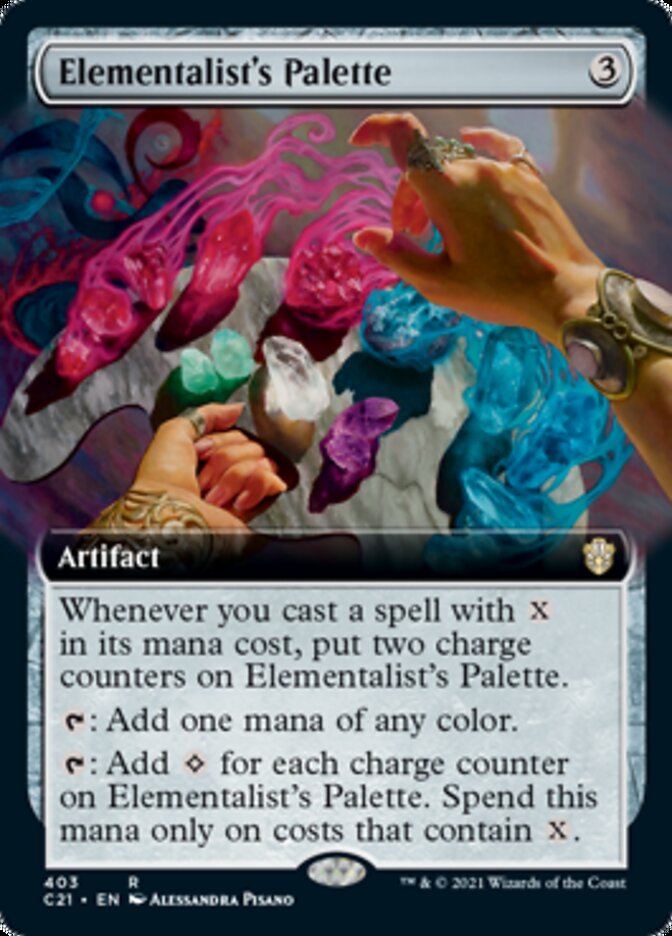 Elementalist's Palette (Extended Art) [Commander 2021] - Evolution TCG